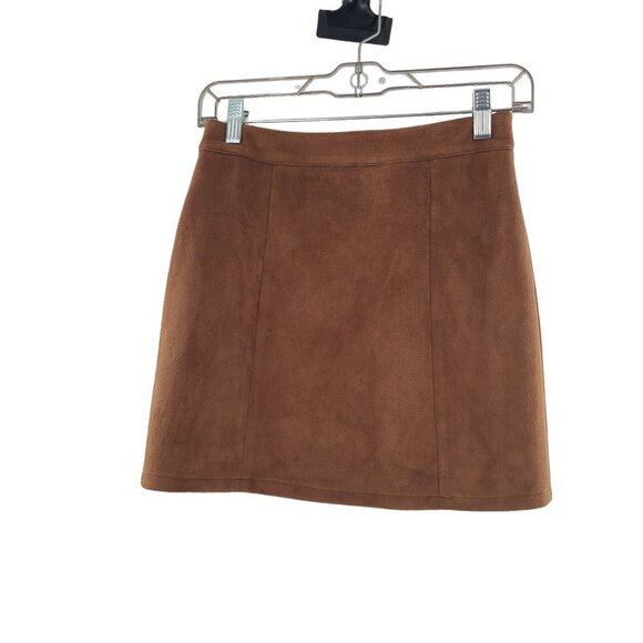 Women’s Anna‎ Grace Faux Suede Zip Front Skirt. Size Large. - Picture 2 of 5